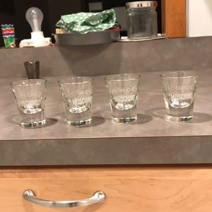 4pc Moschino X Ciroc shot glasses brand new.